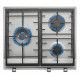TEKA Encimera a gas  EX 60.1 3G AI AL DR CI NAT. 40212220, 3 zonas, Inoxidable. Zona Gigante